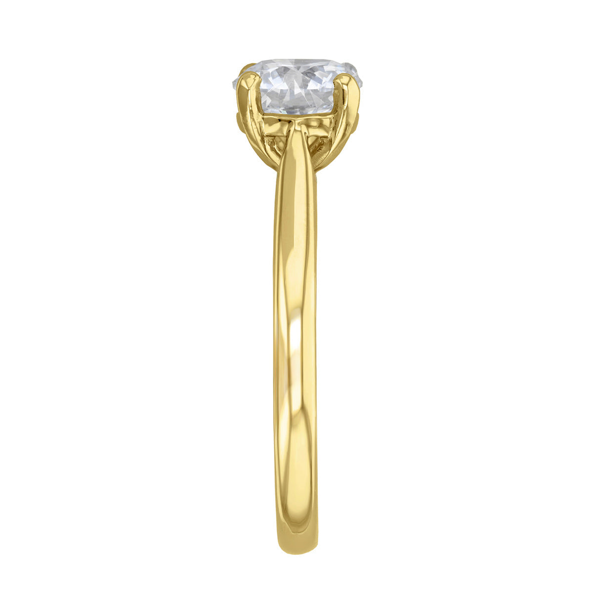 0.35ct Ophelia Round Brilliant Cut Diamond Solitaire Engagement Ring | 18ct Yellow Gold
