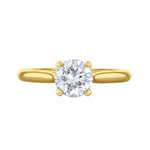 0.35ct Ophelia Round Brilliant Cut Diamond Solitaire Engagement Ring | 18ct Yellow Gold