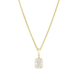 Everyday Diamonds 2.89ct Radiant Cut Lab-Grown Diamond Clip Necklace | 14K Yellow Gold