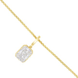 Everyday Diamonds 2.89ct Radiant Cut Lab-Grown Diamond Clip Necklace | 14K Yellow Gold
