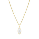 Everyday Diamonds 1.90ct Marquise Cut Lab-Grown Solitaire Necklace | 14K Yellow Gold