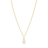 Everyday Diamonds 1.90ct Marquise Cut Lab-Grown Solitaire Necklace | 14K Yellow Gold