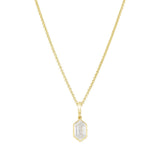 Everyday Diamonds 2.09ct Hexagonal Cut Lab-Grown Diamond Clip Necklace | 14K Yellow Gold