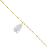 Everyday Diamonds 2.01ct Pear Cut Lab-Grown Diamond Necklace | 9K Yellow Gold