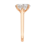 1.00ct Poppy Plain Oval Cut Diamond Solitaire Engagement Ring | 18ct Rose Gold - D