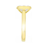 2.00ct Celine Lab-Grown Emerald Cut Bezel Set Engagement Ring | 18K Yellow Gold