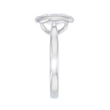 1.50ct Celine Lab-Grown Oval Cut Bezel Set Engagement Ring | Platinum
