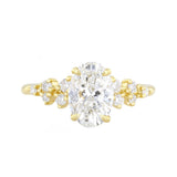 1.50ct Estelle Lab-Grown Oval Cut Diamond Engagement Ring | Everyday Diamonds | 9K Yellow Gold