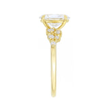 1.50ct Estelle Lab-Grown Oval Cut Diamond Engagement Ring | Everyday Diamonds | 9K Yellow Gold
