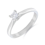 0.23ct Princess Cut Diamond Solitaire Engagement Ring | Pre-Loved | Platinum