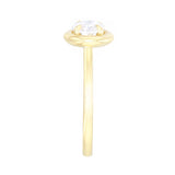 Aurelia 1.50ct East West Oval Cut Lab-Grown Diamond Engagement Ring | Everyday Diamonds | 9K Yellow Gold