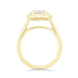 Aurelia 1.50ct East West Oval Cut Lab-Grown Diamond Engagement Ring | Everyday Diamonds | 9K Yellow Gold