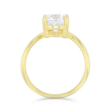 Thea 2.00ct Round Cut Lab-Grown Wave Engagement Ring | Everyday Diamonds | 9K Yellow Gold
