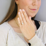 Elodie 1.50ct Oval Cut Lab-Grown Twisted Wave Engagement Ring | Everyday Diamonds | 9K White Gold