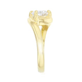 Elodie 1.50ct Oval Cut Lab-Grown Twisted Wave Engagement Ring | Everyday Diamonds | 9K White Gold