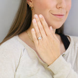 Elodie 1.50ct Pear Cut Lab-Grown Twisted Wave Engagement Ring | Everyday Diamonds | 9K White Gold