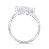 Elodie 1.50ct Pear Cut Lab-Grown Twisted Wave Engagement Ring | Everyday Diamonds | 9K White Gold
