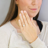 Thea 1.50ct Pear Cut Lab-Grown Wave Engagement Ring | Everyday Diamonds | 9K Yellow Gold