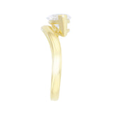 Thea 1.50ct Marquise Cut Lab-Grown Wave Engagement Ring | Everyday Diamonds | 9K Yellow Gold