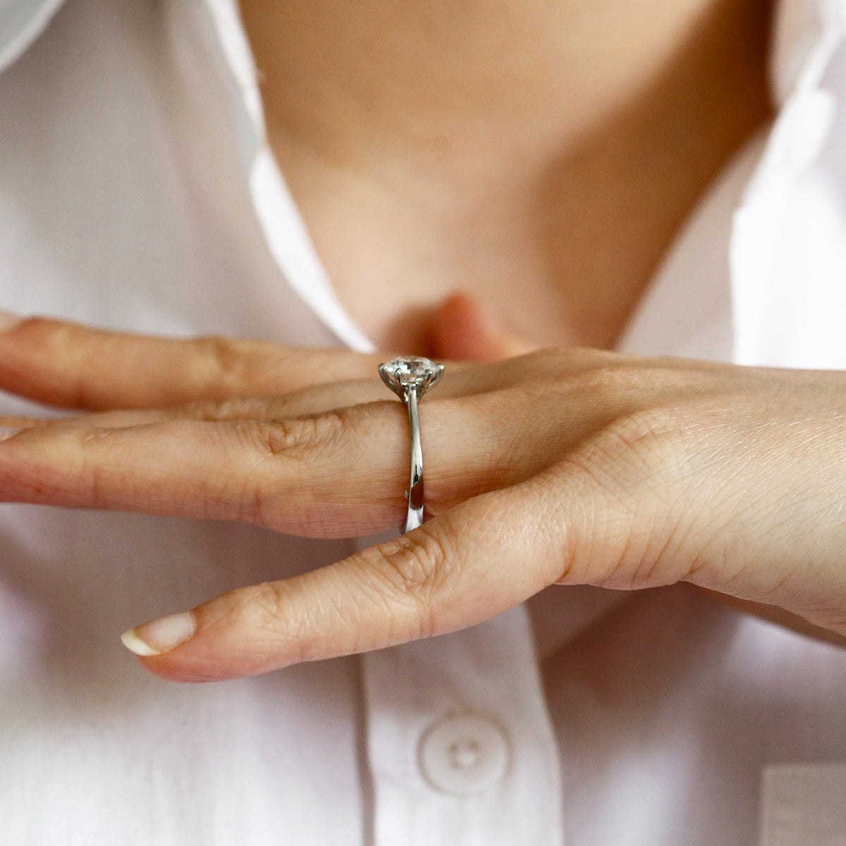 2.00ct Brilliant Cut Solitaire Diamond Engagement Ring Platinum