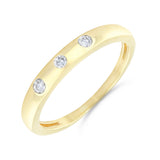 0.15ct Diamond Inset Ring | Pre-Loved | 9K Yellow Gold