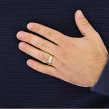 0.05ct Diamond Inset Ring | Pre-Loved | 9K Yellow Gold