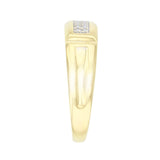 0.05ct Diamond Inset Ring | Pre-Loved | 9K Yellow Gold