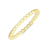 Soleil Collection Beaded Stacking Ring | 9K Solid Yellow Gold