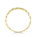 Soleil Collection Fine Twist Ring | 9K Solid Yellow Gold