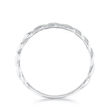 Soleil Collection Fine Twist Ring | 9K Solid White Gold