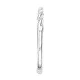 Soleil Collection Fine Twist Ring | 9K Solid White Gold