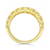 Everyday Diamonds 2.08ct Emerald Cut Lab-Grown Diamond Half Eternity Ring | 9K Yellow Gold