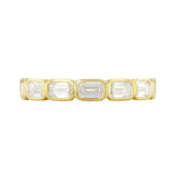 Everyday Diamonds 1.19ct Emerald Cut Lab-Grown Diamond Half Eternity Ring | 9K Yellow Gold