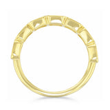 Everyday Diamonds 1.19ct Emerald Cut Lab-Grown Diamond Half Eternity Ring | 9K Yellow Gold
