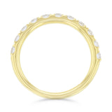Everyday Diamonds 1.03ct Brilliant Cut Lab-Grown Diamond Half Eternity Ring | 9K Yellow Gold