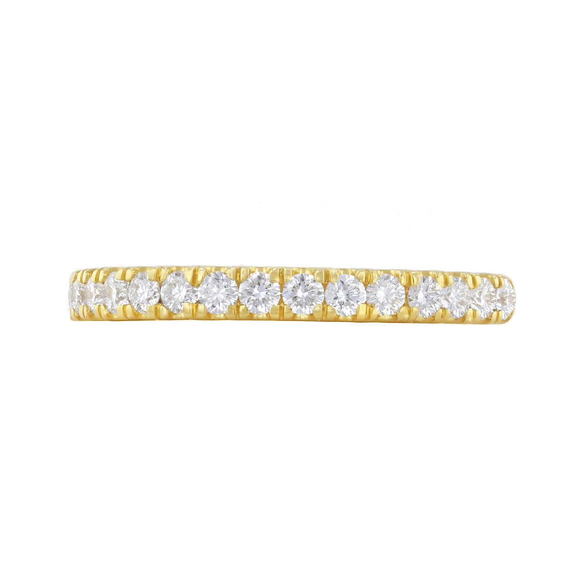 Everyday Diamonds 0.33ct Brilliant Cut Lab-Grown Diamond Half Eternity Ring | 9K Yellow Gold