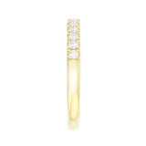Everyday Diamonds 0.33ct Brilliant Cut Lab-Grown Diamond Half Eternity Ring | 9K Yellow Gold