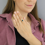 Oval Bloodstone Signet Ring | Pre-Loved | 9K Yellow Gold