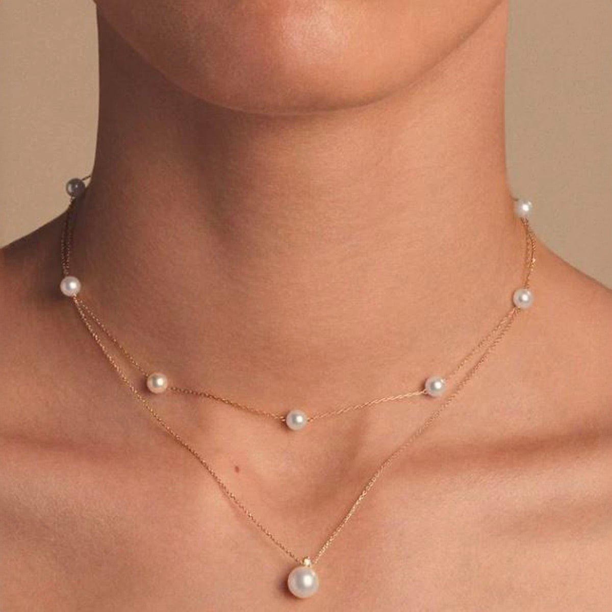 MIZUKI♡ 14K Yellow Gold Sea of Beauty Pearl Necklace Mizuki 14kt Yellow Gold Sea Of Beauty Pearl And Diamond