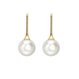 Matt Aminoff Freshwater Pearl Hook Drop Earrings | 18K Yellow Gold