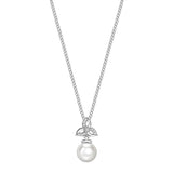 Matt Aminoff Cultured Pearl 6.5x7mm & Diamond Necklace | 9K White Gold
