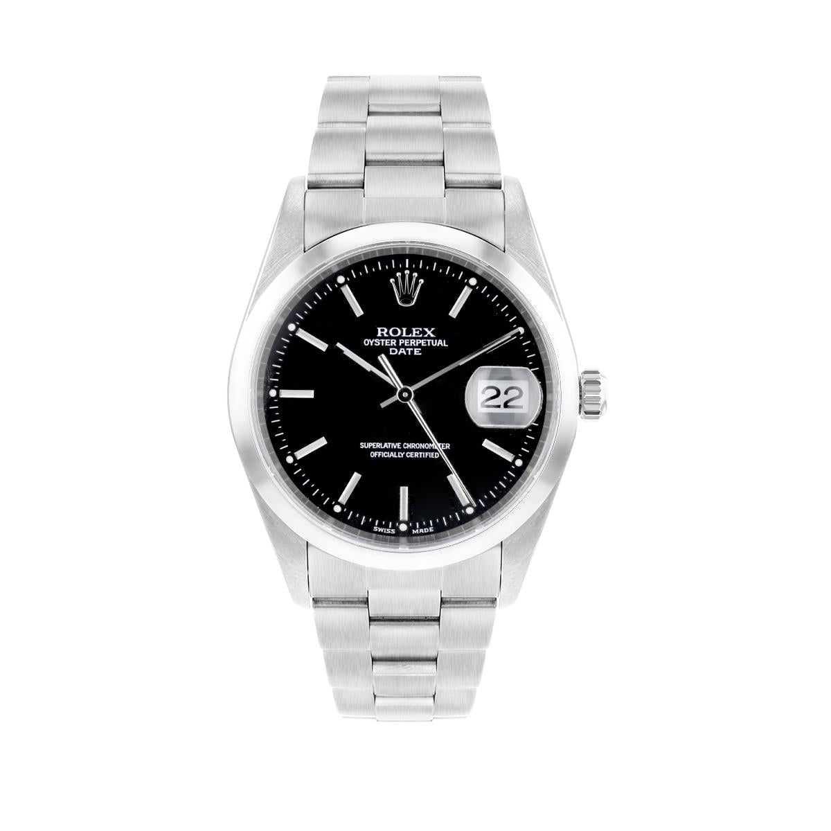 Rolex, Date 34, Oystersteel | Pre-Owned | 15200 - 2005
