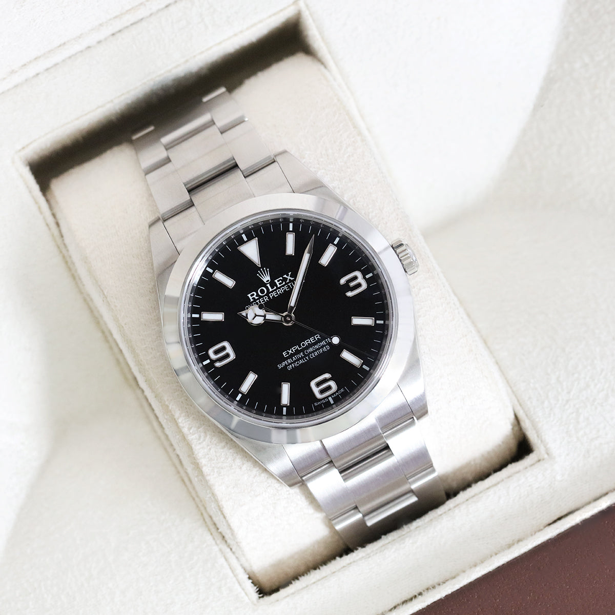 Rolex Explorer Oystersteel Pre Owned 214270 2018 Browns Family Jewellers