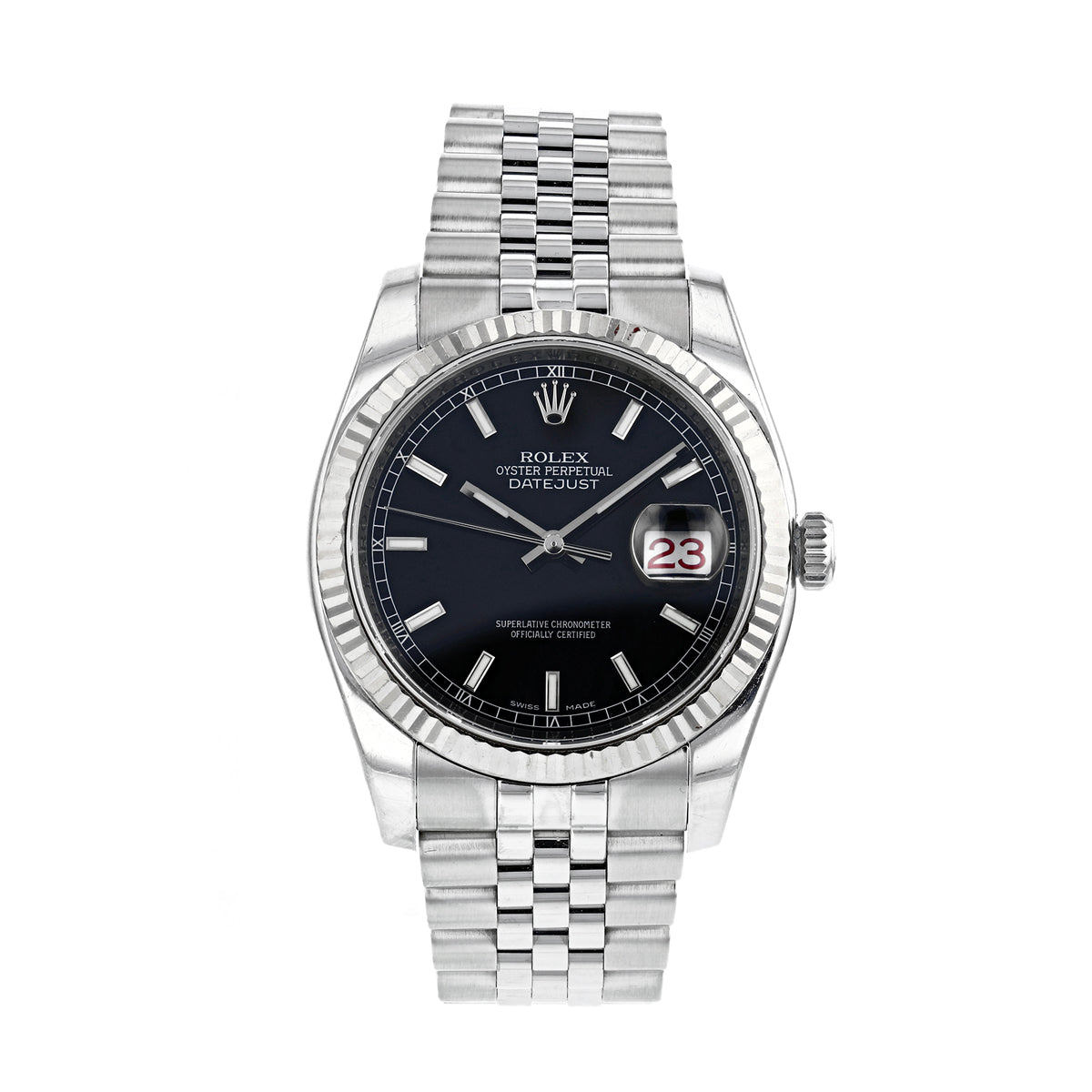 Rolex, Datejust 36, White Rolesor | Pre-Owned | 116234 - 2006
