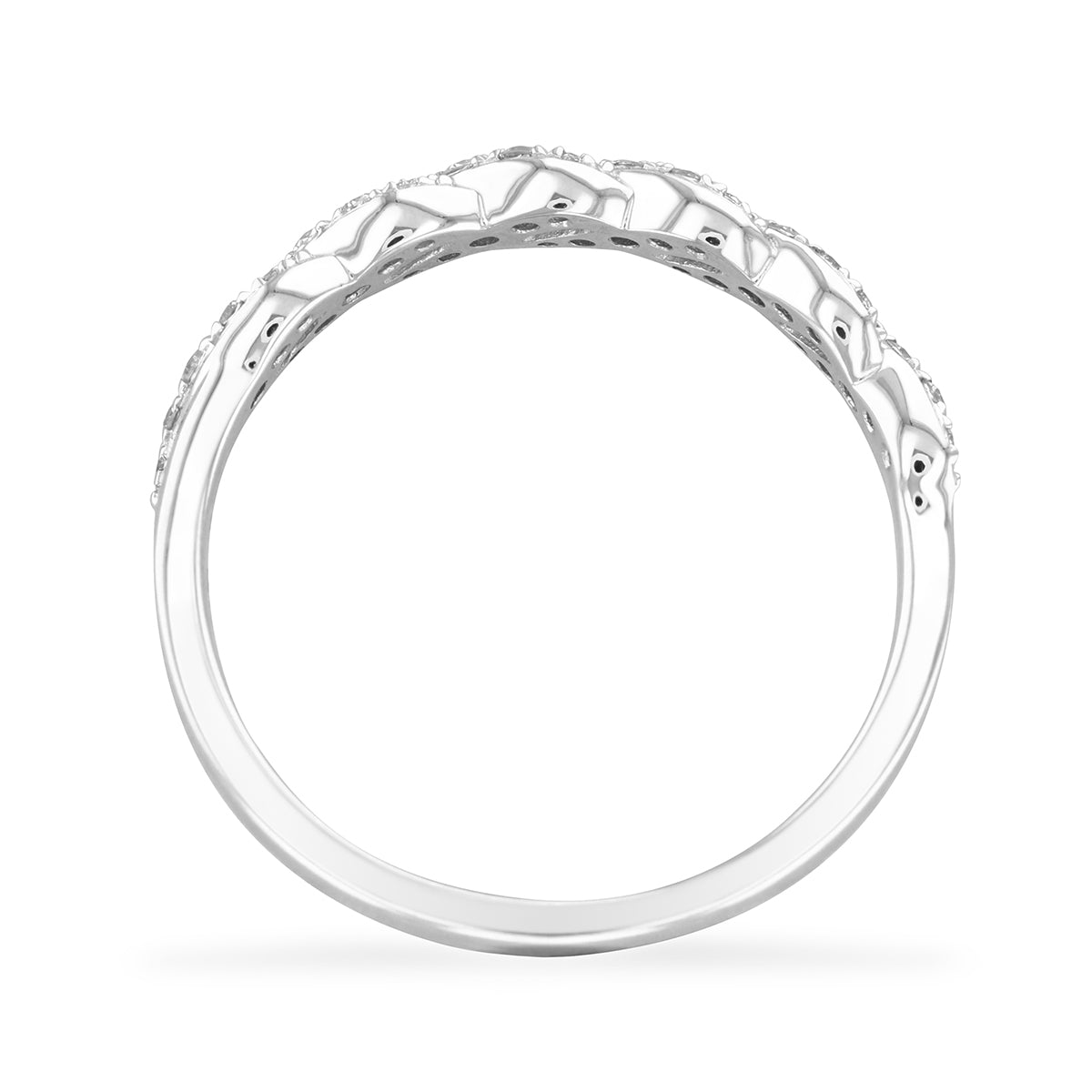 Everyday Diamonds Plaited Dress Ring | 9K White Gold Browns Family Jewellers Everyday Diamonds Plaited Dress Ring | 9K White Gold Browns Family Jewellers