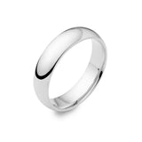 Oslo Medium Court Mens Wedding Ring | Platinum