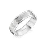 Boston Textured Mens Wedding Ring | Platinum